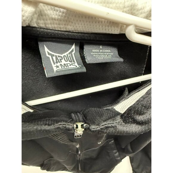 Vtg Tapout MPS Full Zip Hoodie Mens L Cage Y2K MMA Punk Y2K - Picture 4 of 6